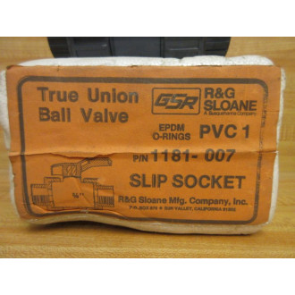 GSR 1181-007 True Union Ball Valve 34" 1181007
