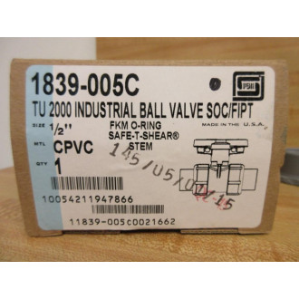 Spears 1839-005C TU Industrial Ball Valve  12" 1839005C
