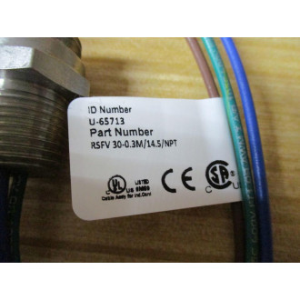 Turck RSFV 30-0.3M14.5NPT Mini-Fast Male Receptacle U-65713