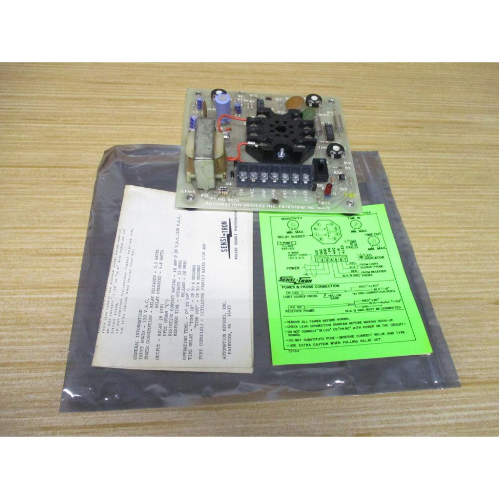 Sensi-Tron 8806 Automation Devices Inc. Circuit Board - New No Box