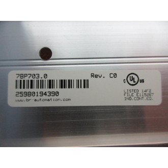 B & R 7BP703.0 PLC Module Rack 7BP7030 - New No Box
