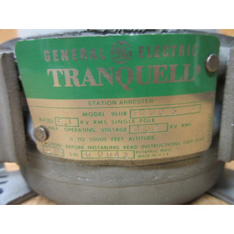 General Electric 9LIIR-GB005 GE Tranquell Station Arrester - Used