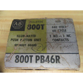 Allen Bradley 800T-PB46R Push Button Switch