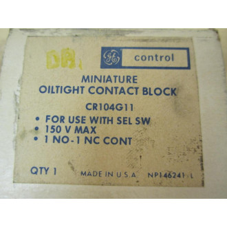 General Electric CR104G11 Contact Block