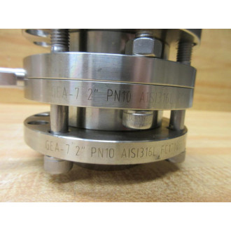 GEA GEA-7 2" PN10 AISI316L FC1700639 Butterfly Vavle - New No Box