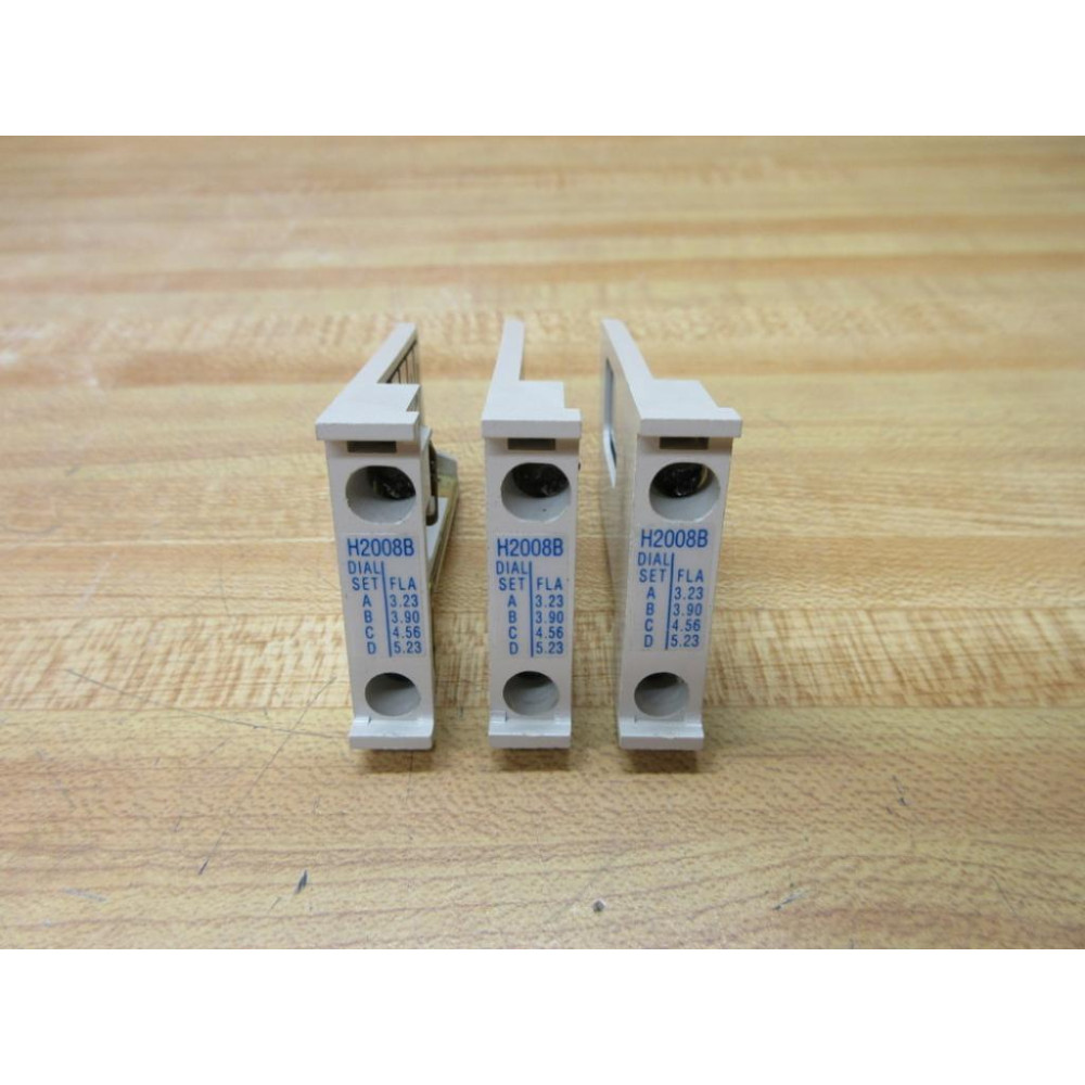 Cutler Hammer H2008B Eaton Overload Heater H2008B-3 (Pack of 3) - Used