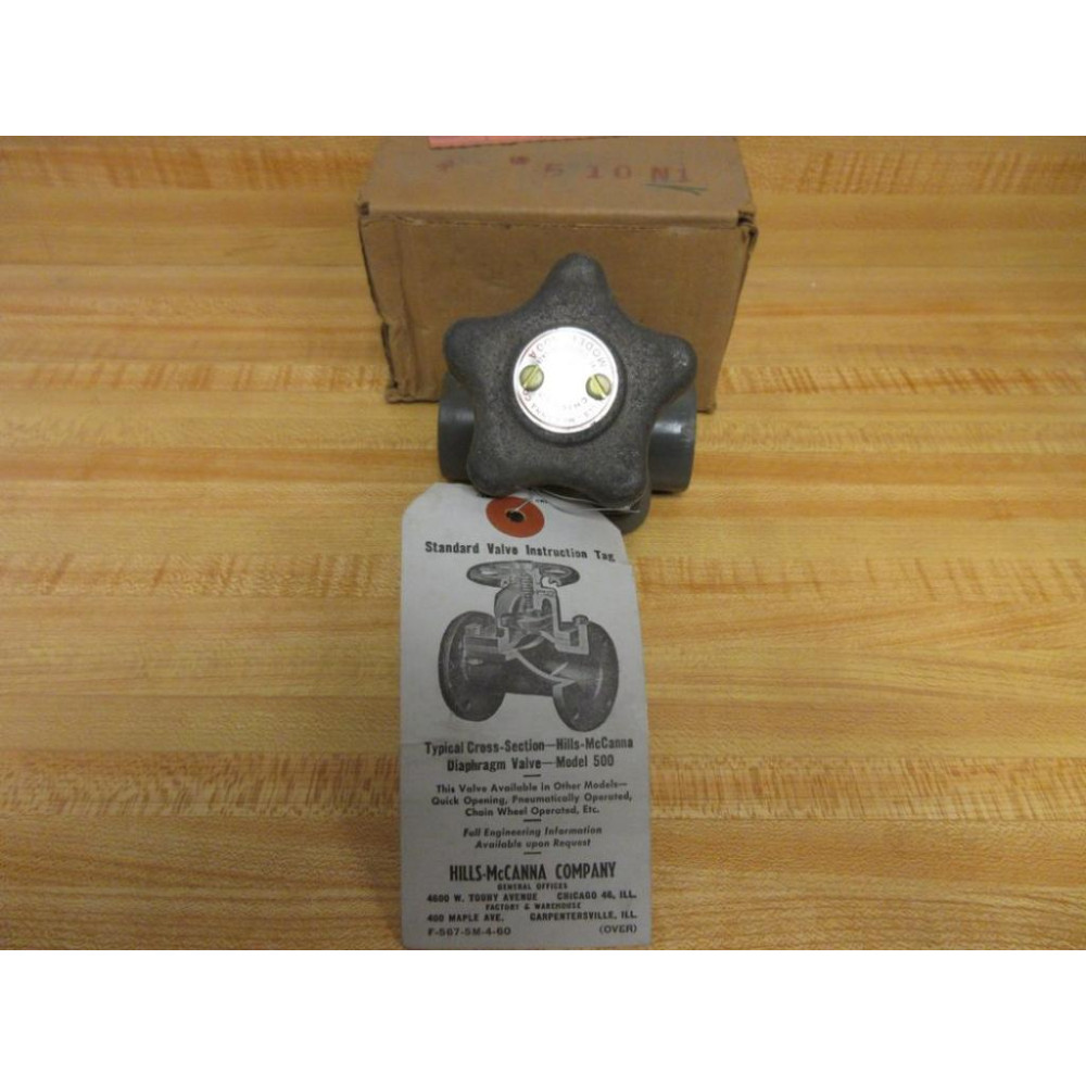 Hills-McCanna 510 N1 Diaphragm Valve F-567-5M-4-60