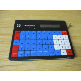 Matthews Swedot 839-054 Keypad Interface Board GA876E Blue & Red - Used