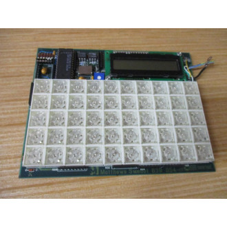 Matthews Swedot 839-054 Keypad Interface Board GA876E Blue & Red - Used