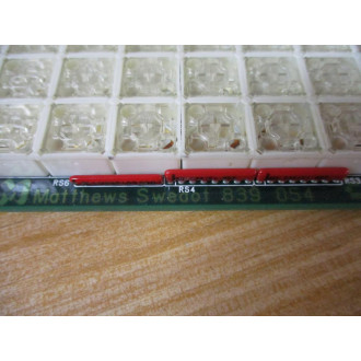 Matthews Swedot 839-054 Keypad Interface Board GA876E Gray & White - Used