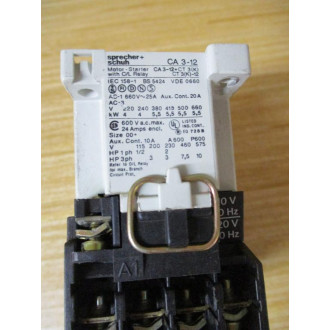 Sprecher + Schuh CA3-12-10-110120V Contactor CA3-12-10 - Used