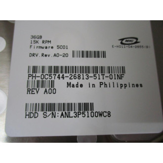 Fujitsu MAU3036NC Hard Drive 36GB  CA06380-B10300DL - Used