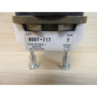 Allen Bradley 800T-J17 Selector Switch Operator Only - New No Box