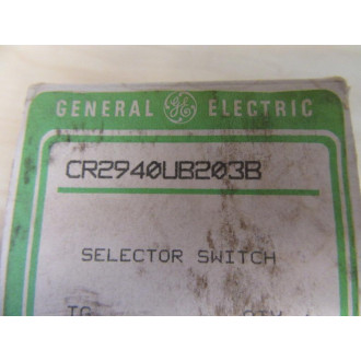 General Electric CR2940UB203B Selector Switch Operator Only