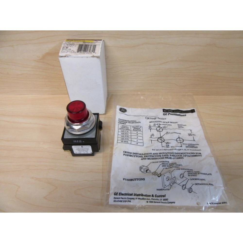 General Electric CR104PBT11R1S4 Push Button Switch