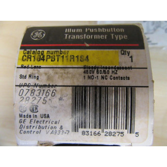 General Electric CR104PBT11R1S4 Push Button Switch