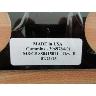 Cummins 3969784-01 Back Panel 396978401