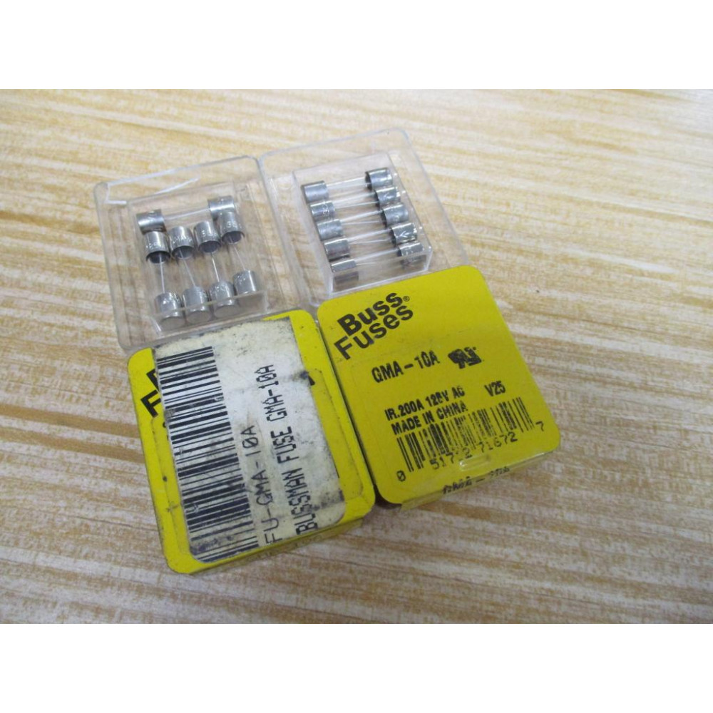 Bussmann GMA-10 Buss Cooper Fuses GMA10 (Pack of 10)