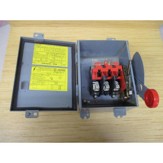 Cutler Hammer DH361UDK Eaton Safety Switch Single Knockout - Used