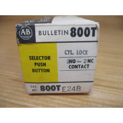 Allen Bradley 800T-E24B Lockable Push Button switch Old Style