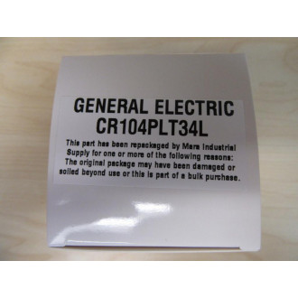General Electric CR104PLT34L Push Button Switch