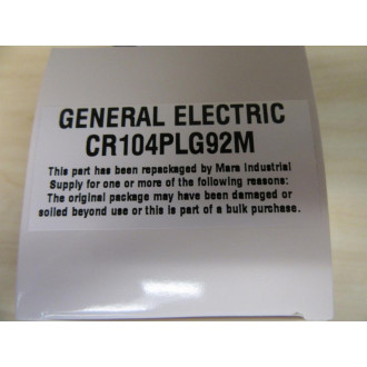 General Electric CR104PLG92M Pilot Light
