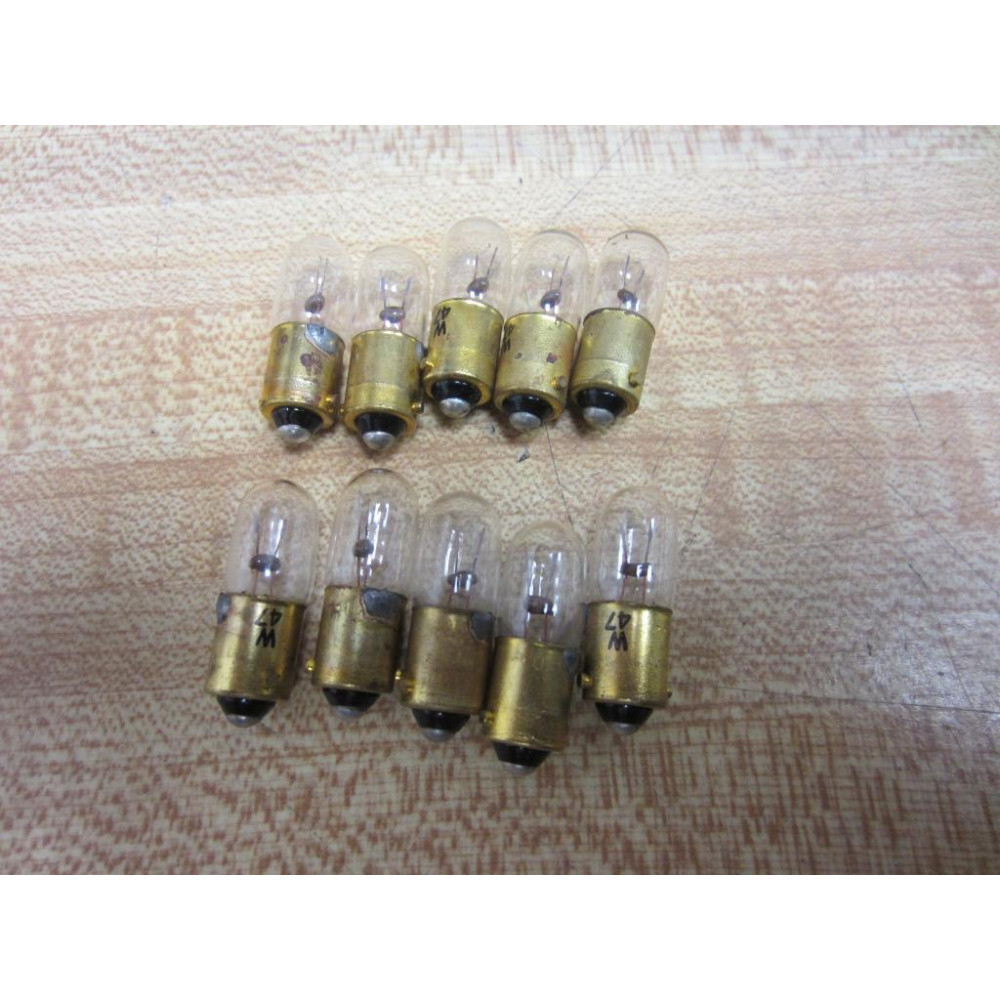 Westinghouse W47 Miniature Lamp Light Bulbs (Pack of 10) - New No Box