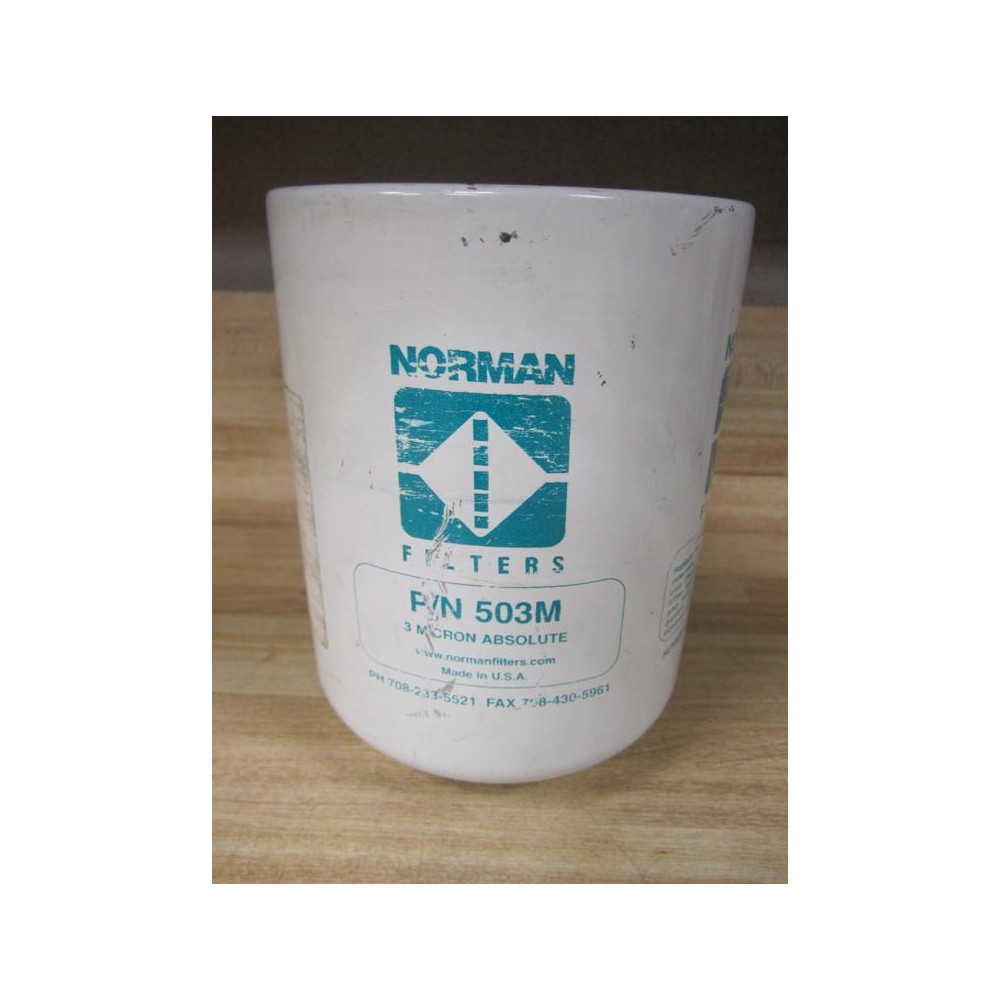Norman Filter Company 503M Filter WO Ring - New No Box