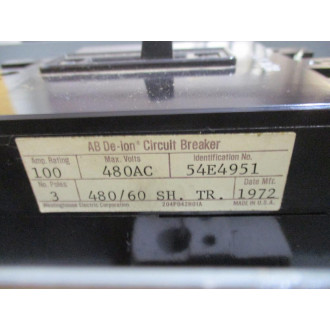 Westinghouse SFB Enclosed Circuit Breaker 54E4951 - New No Box