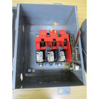 Cutler Hammer DH361UDK Eaton Safety Switch 5 Knockouts - Used