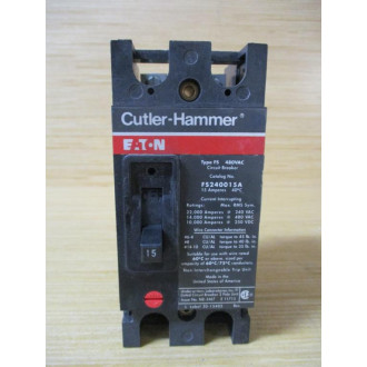 Cutler Hammer FS240015A Eaton 15AMP Circuit Breaker - New No Box