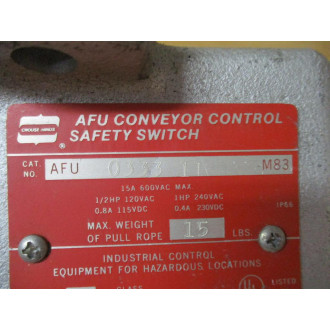 Crouse-Hinds AFU033311 AFU Conveyor Control Safety Switch - New No Box
