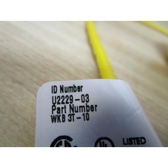 Turck WKB3T-10 Cable U2229-03