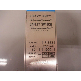 ITE F352 Siemens Enclosed Switch - New No Box