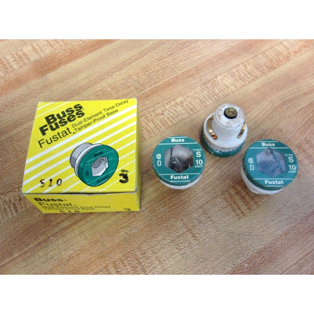 Buss S-10 Bussmann Fuse Cross Ref 1CZ11 (Pack of 3)