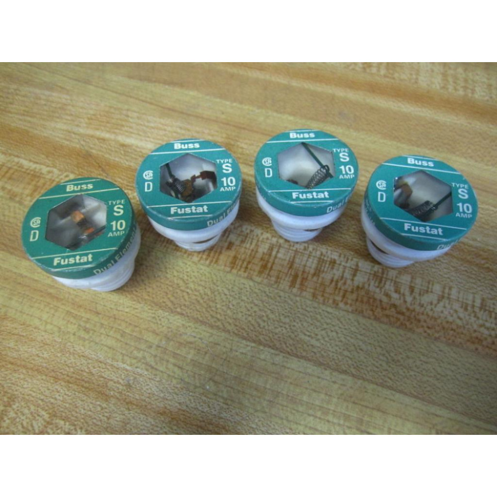Buss S-10 Bussmann Fuse Cross Ref 1CZ11 (Pack of 4) - New No Box