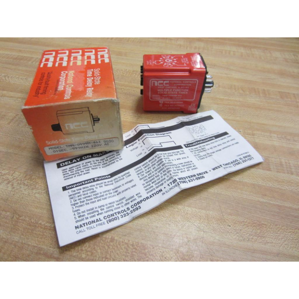 NCC TMM-0999M-461 Time Delay TMM0999M461