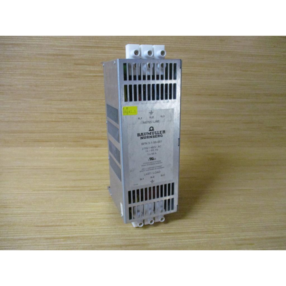 Baumuller Nurnberg BFN 3-1-56-001 Line Filter BFN3156001 - Used