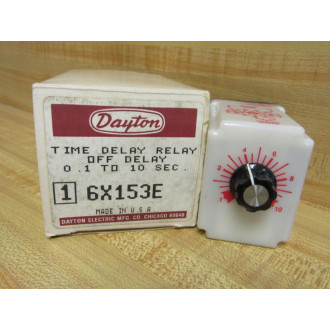 Dayton 6X153E Time Delay Relay
