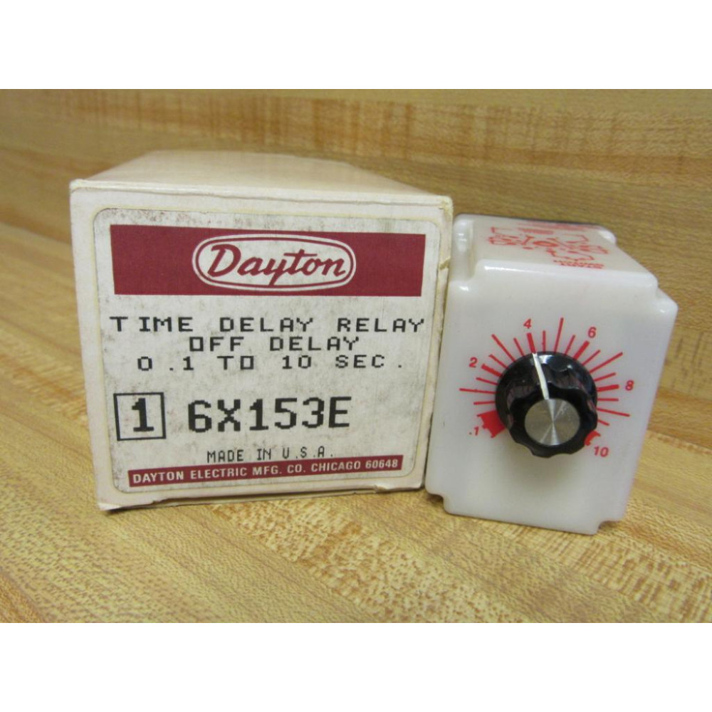 Dayton 6X153E Time Delay Relay