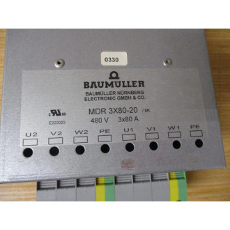 Baumuller MDR3X80-20 Drive MDR3X8020 - Used