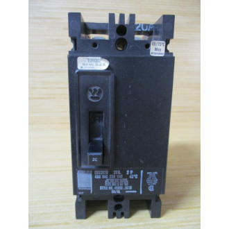 Westinghouse EHB2020 Circuit Breaker 20AMP - Used