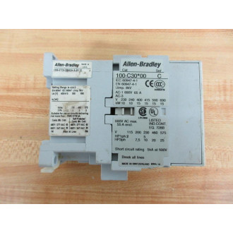 Allen Bradley 100-C30D00 Contactor 100C30D00 Series C - Used