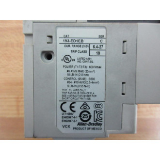 Allen Bradley 193-ED1EB Overload Relay 193ED1EB - Used