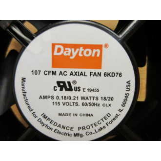 Dayton 6KD76 AC Axial Fan - New No Box
