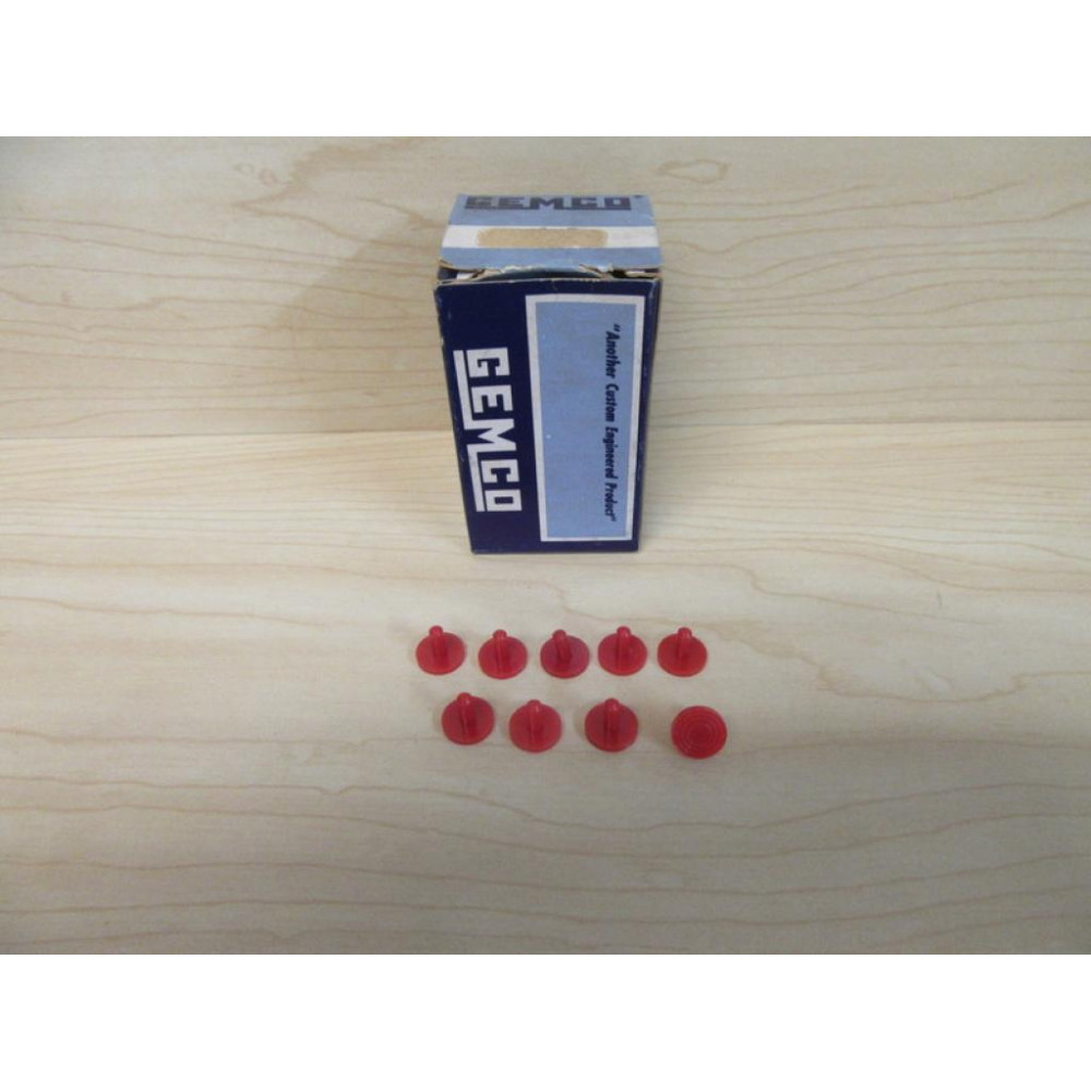 Gemco 404P1311 PP1 Push Button Switch Red Inserts (Pack of 9)