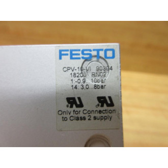 Festo CPV-10-VI Valve Manifold Cover 90304 - Used