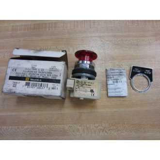 Square D Schneider 9001-KR9P1R Red Button 9001KR9P1R