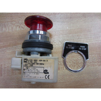 Square D Schneider 9001-KR9P1R Red Button 9001KR9P1R
