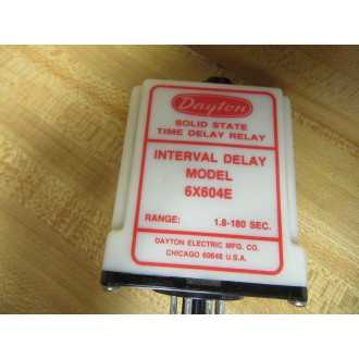 Dayton 6X604E Time Delay Relay